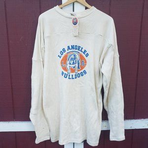 Ebbets Field Flannels NEW Los Angeles Bulldogs Football Utility Sweatshirt